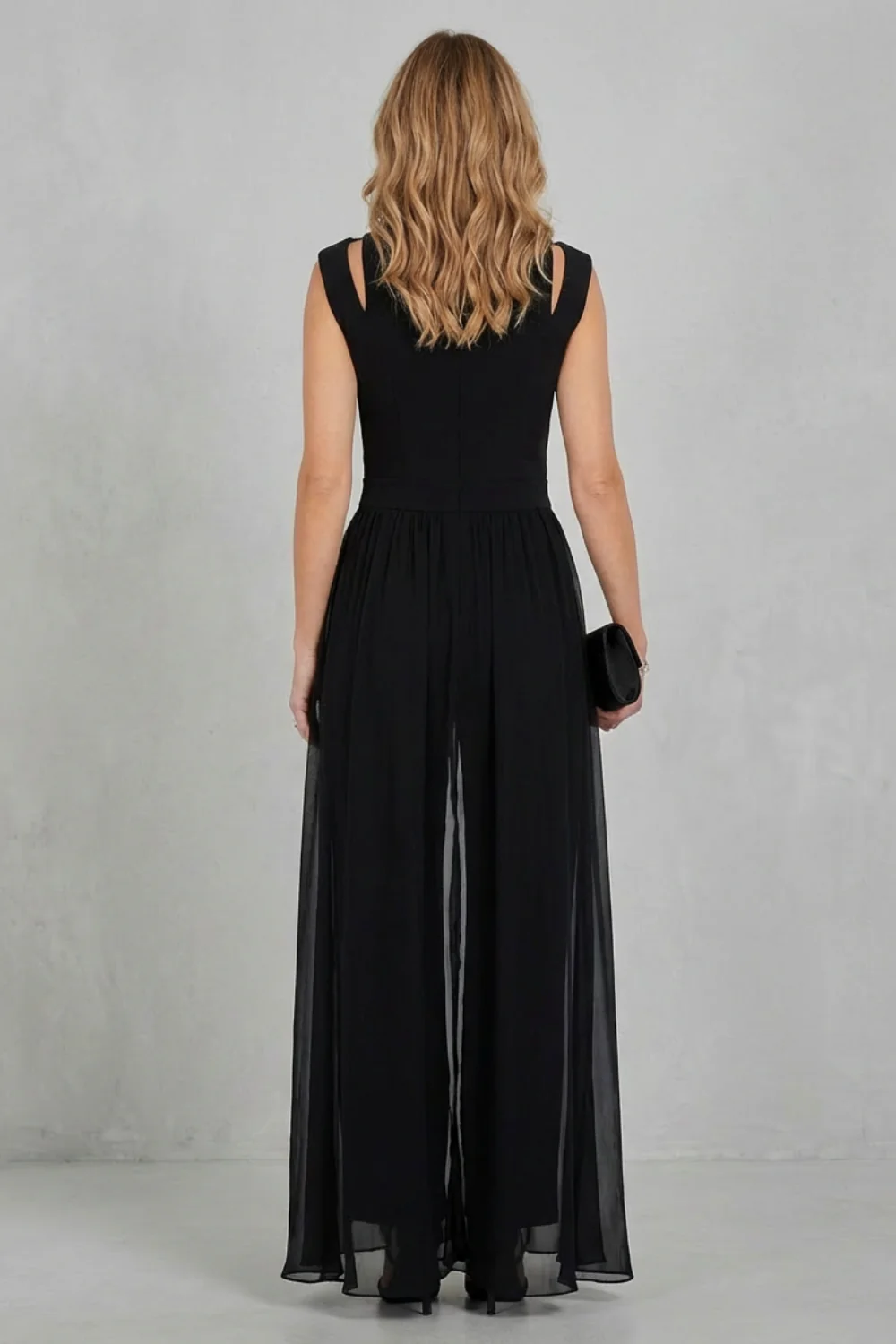 Maelira – Sheer panel cutout – Evening jumpsuit - Image 4