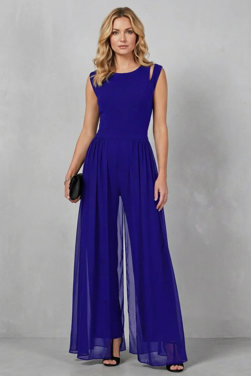 Maelira – Sheer panel cutout – Evening jumpsuit - Image 6