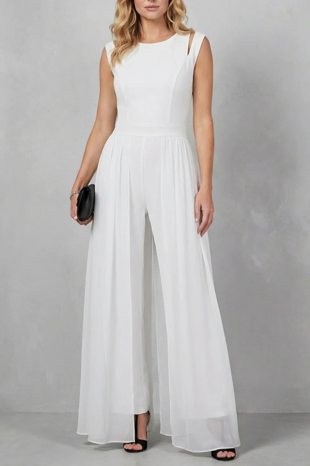 Maelira – Sheer panel cutout – Evening jumpsuit - Image 7