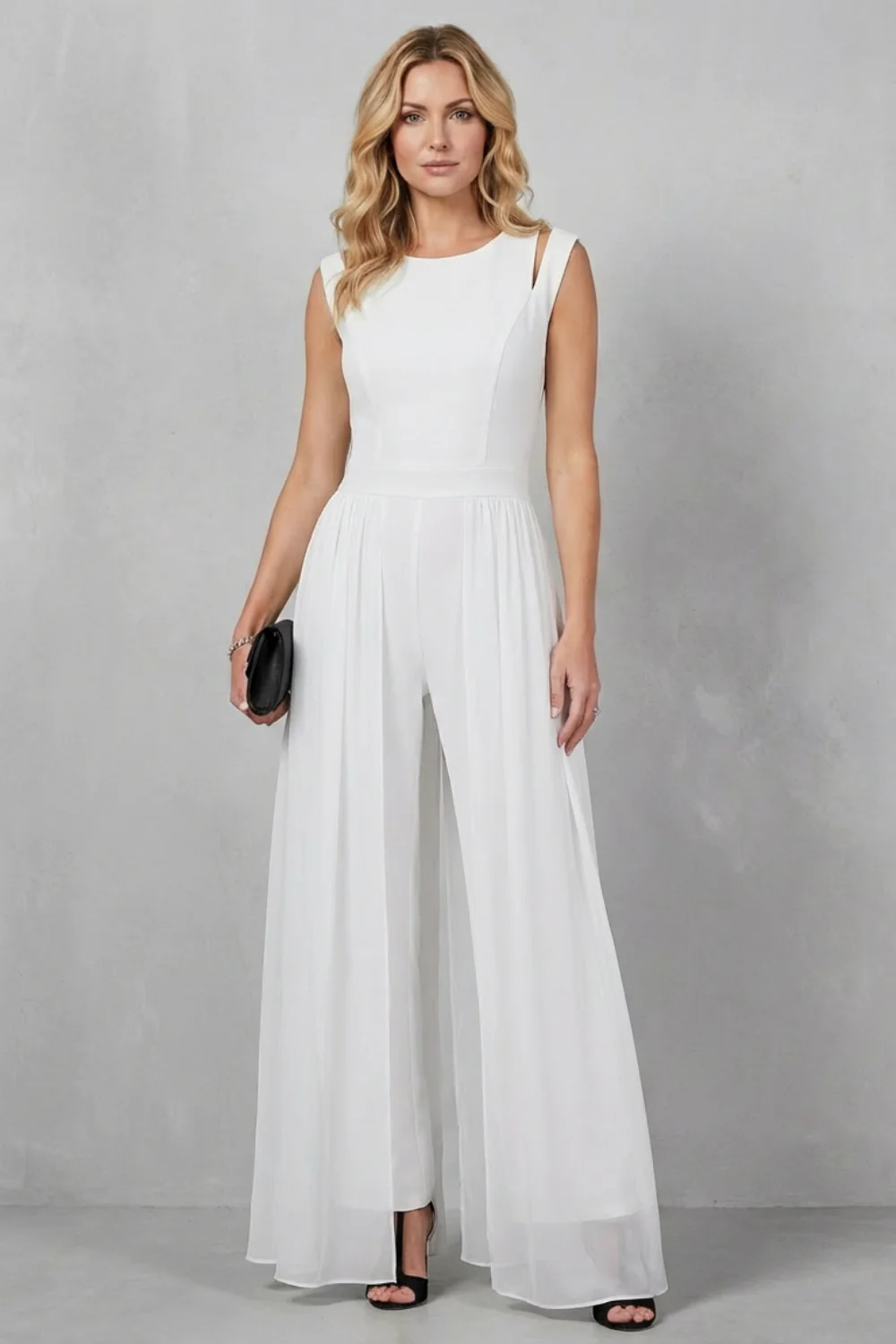 Maelira – Sheer panel cutout – Evening jumpsuit - Image 8