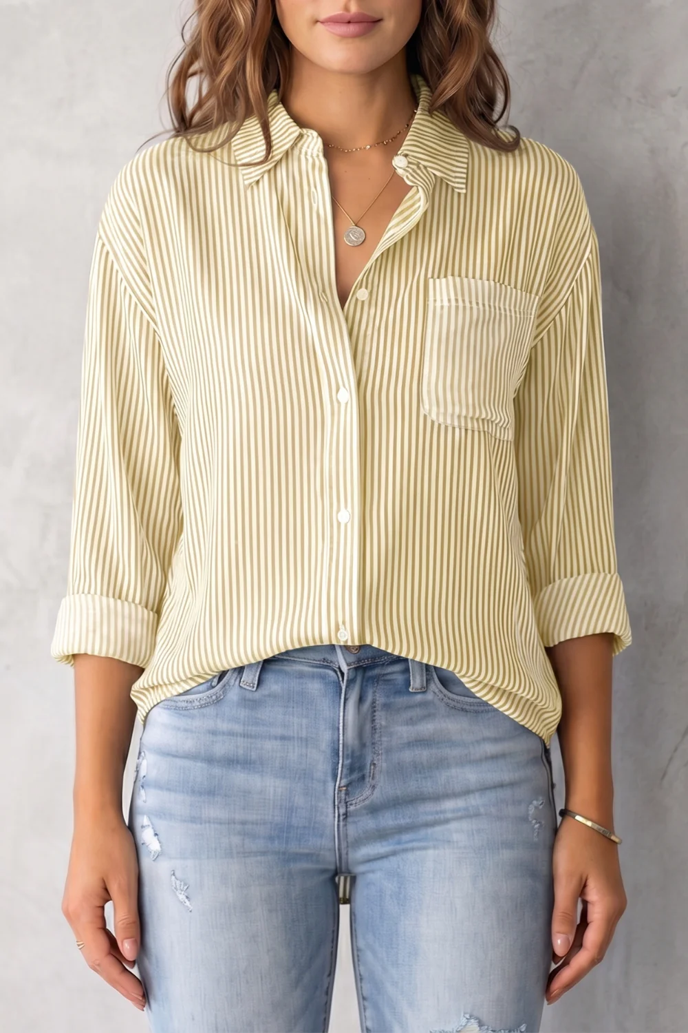 Marinelle – Classic striped pattern – Button-up shirt - Image 13