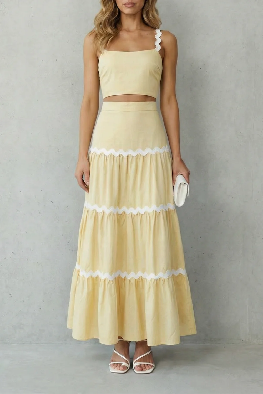 Marivelle – Wave trim summer set – Skirt set - Image 11