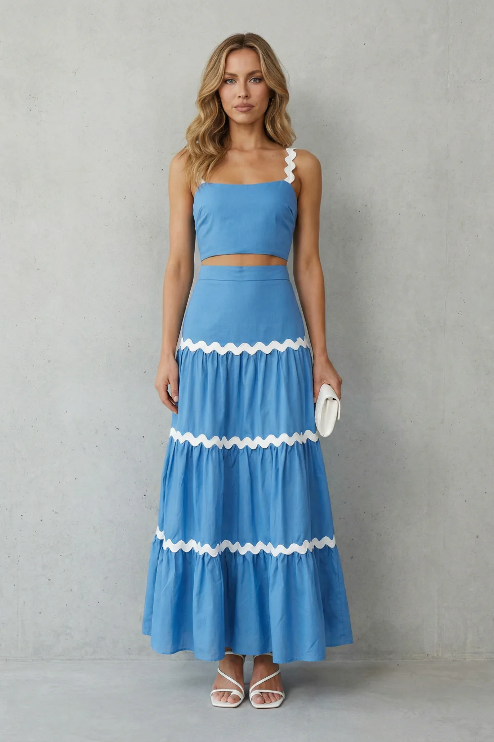 Marivelle – Wave trim summer set – Skirt set - Image 2