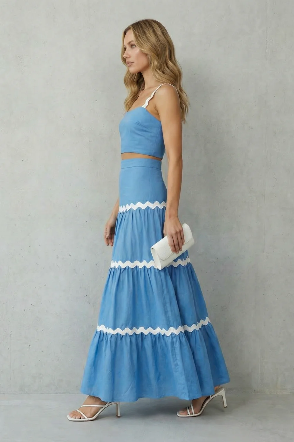 Marivelle – Wave trim summer set – Skirt set - Image 3