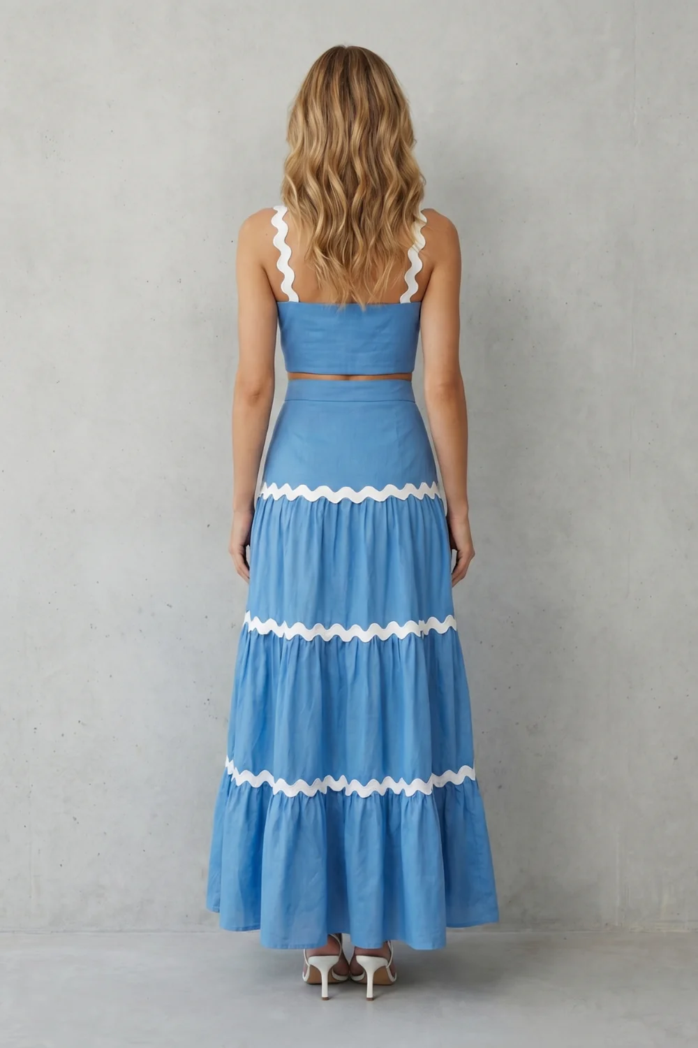 Marivelle – Wave trim summer set – Skirt set - Image 4