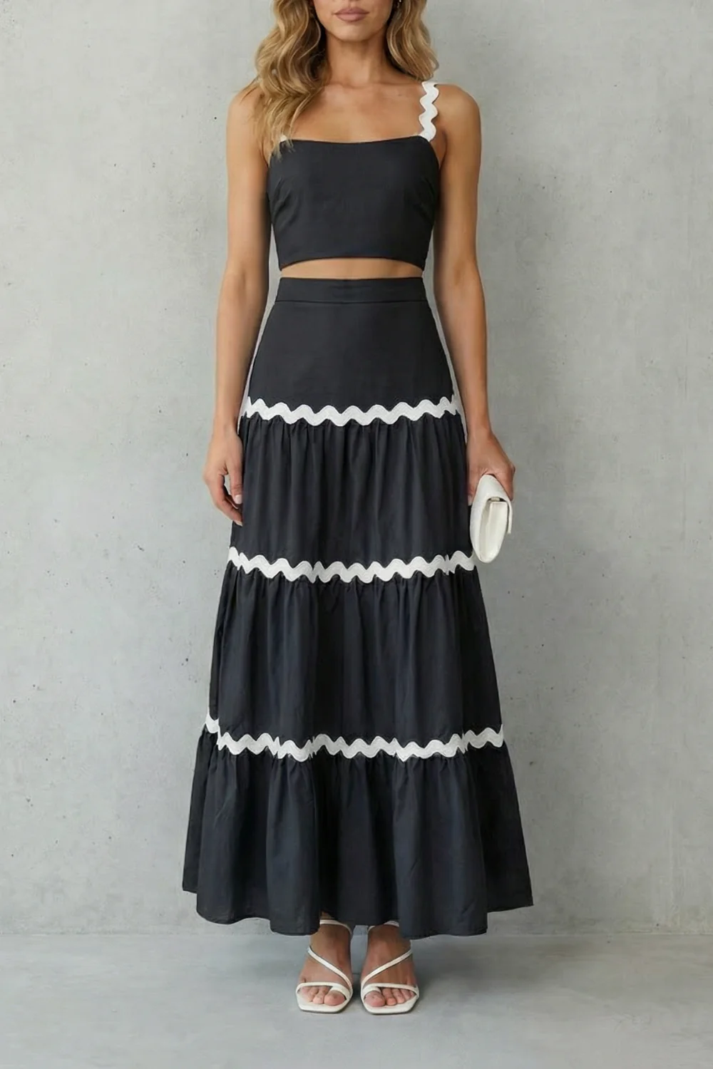 Marivelle – Wave trim summer set – Skirt set - Image 5