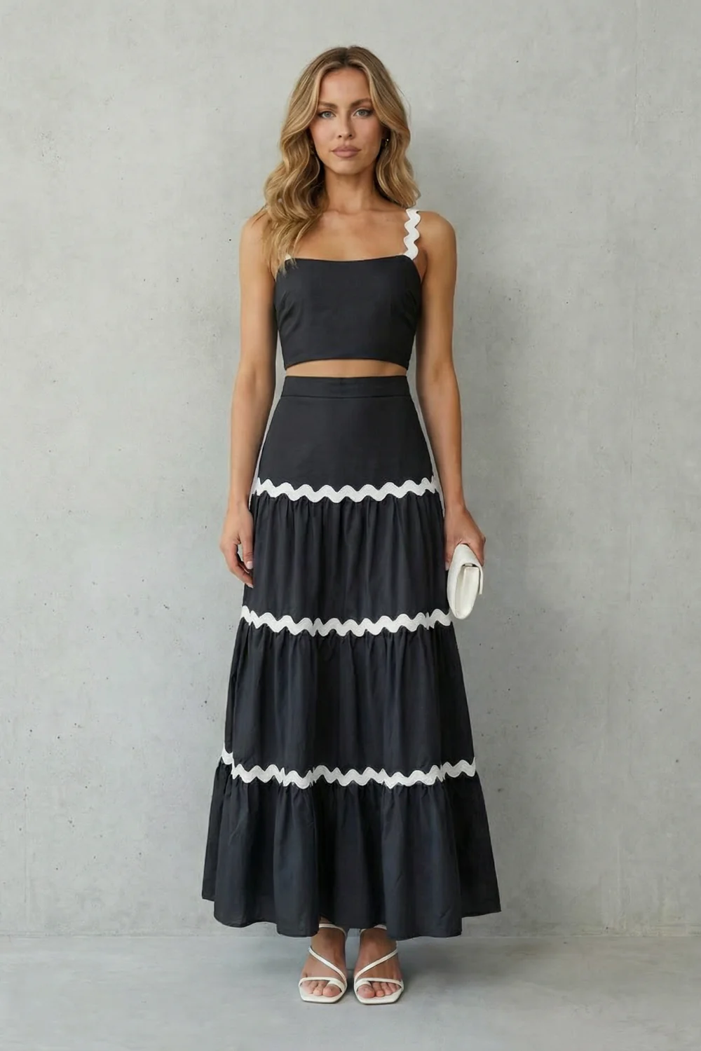 Marivelle – Wave trim summer set – Skirt set - Image 6