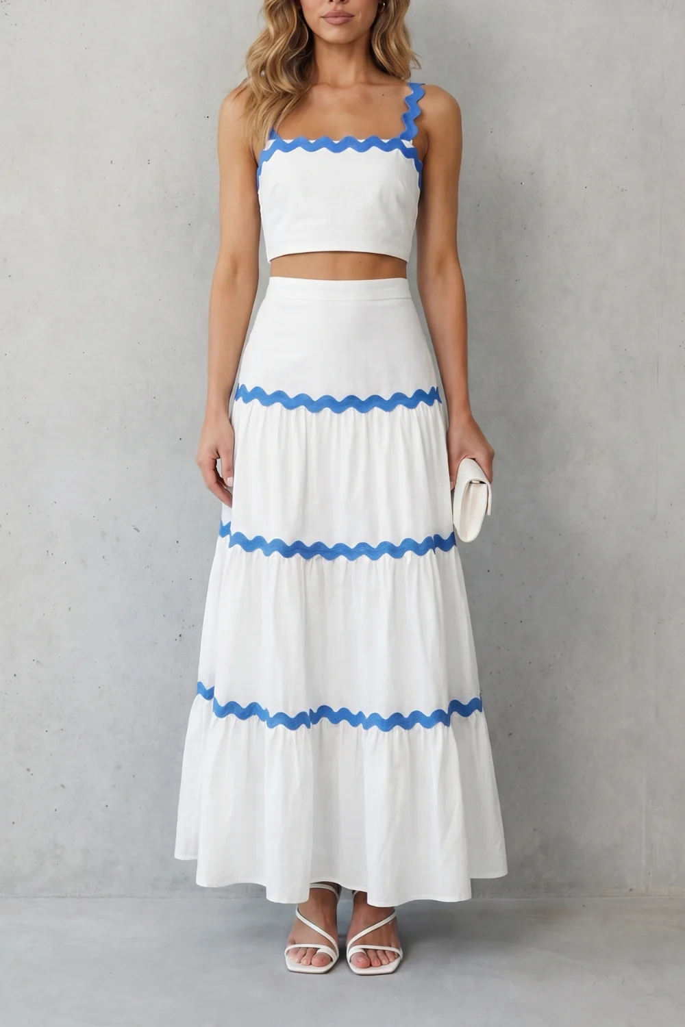 Marivelle – Wave trim summer set – Skirt set - Image 7