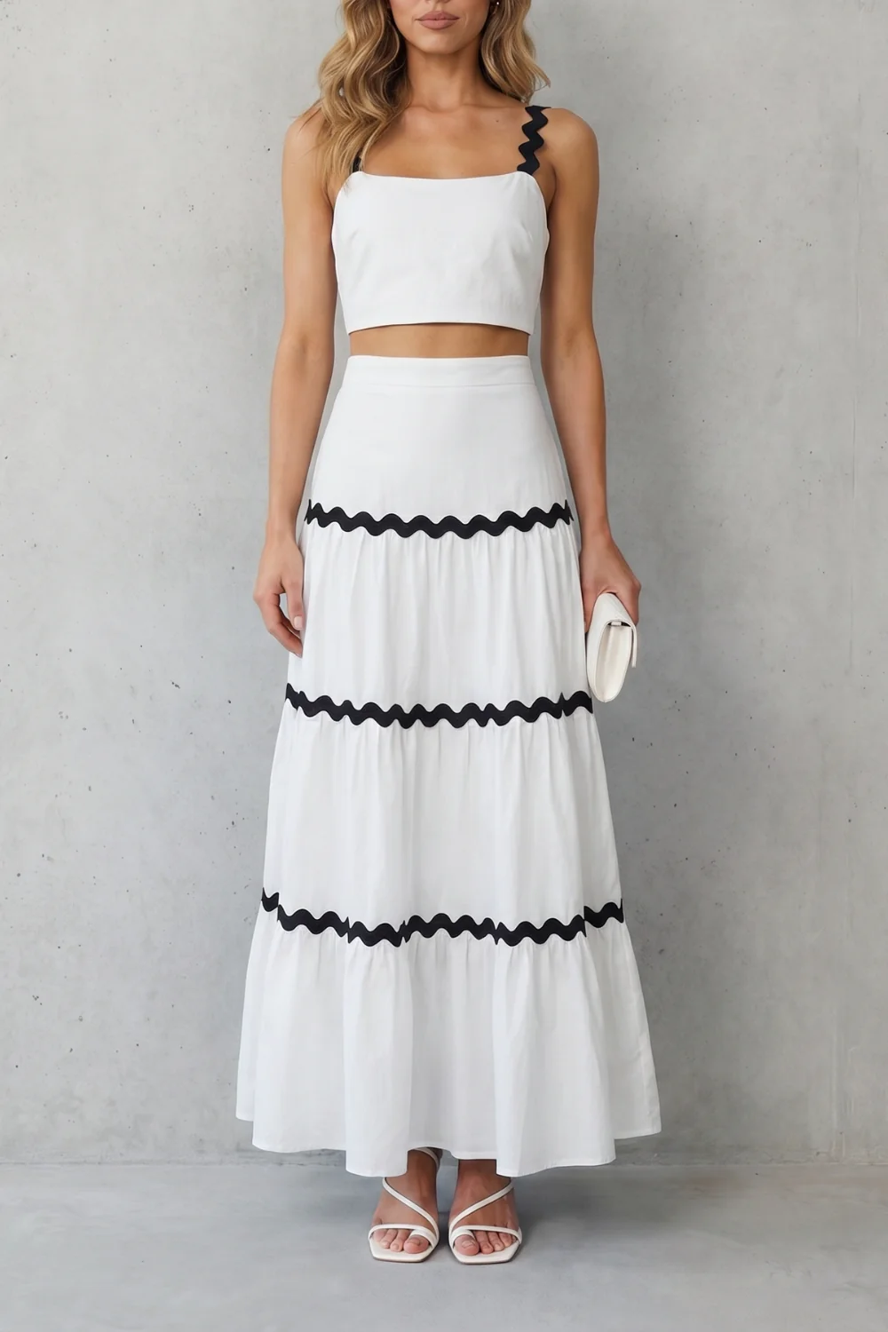 Marivelle – Wave trim summer set – Skirt set - Image 9