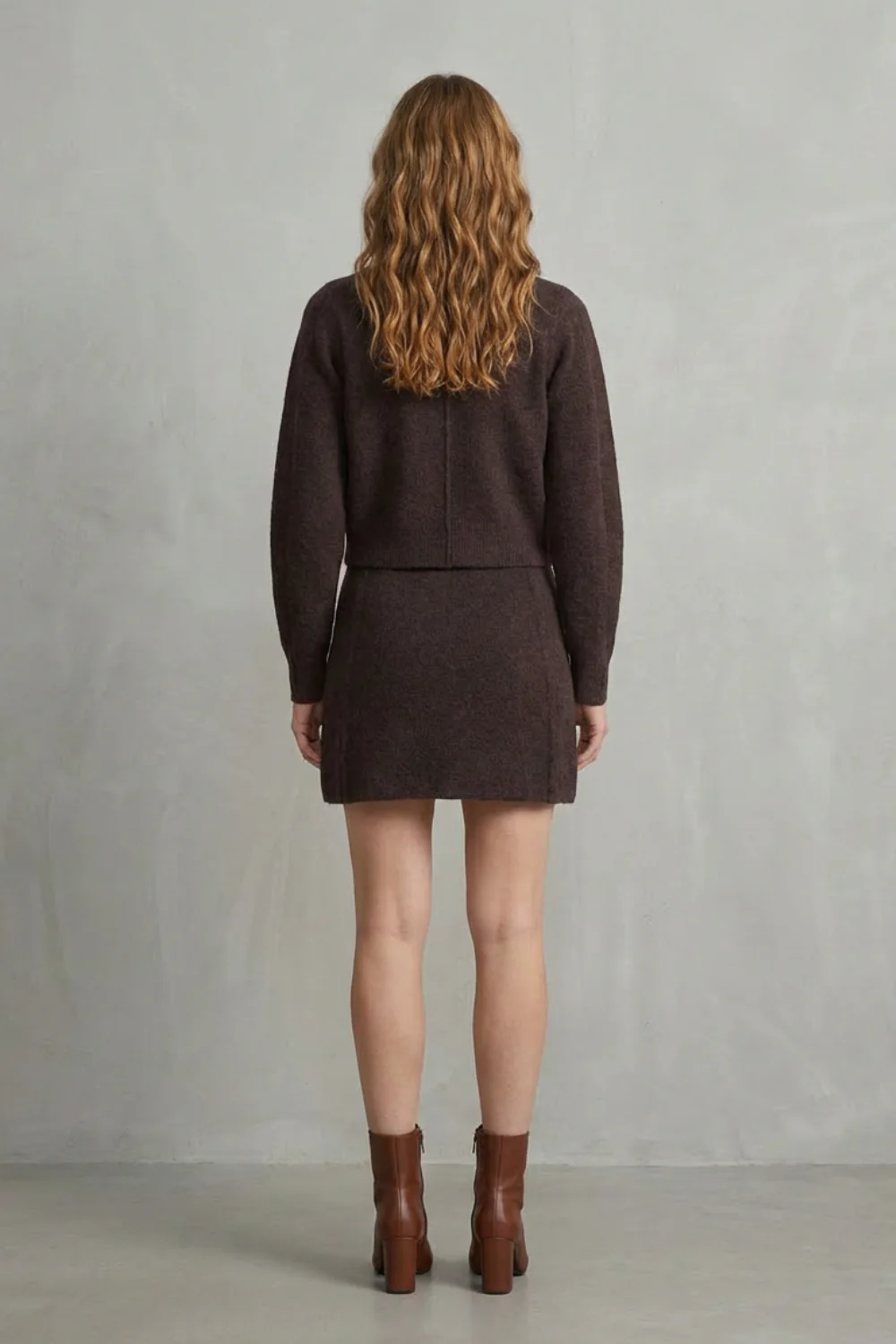 Marzella – Gold button knit – Two-piece skirt set - Image 4