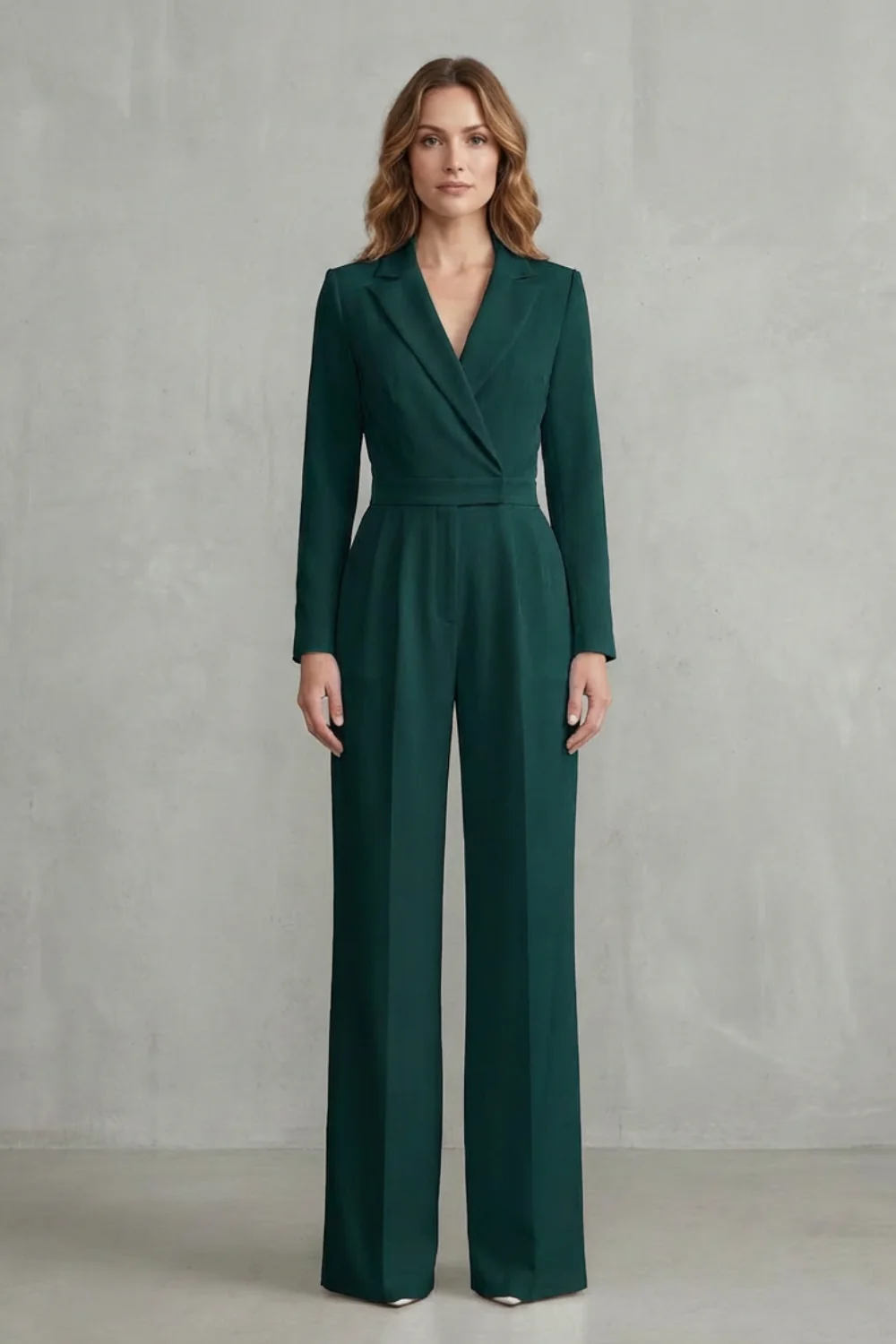 Meilun – Slant-breasted Mid-waist Pantsuit – Elegant Commuter Jumpsuit - Image 10