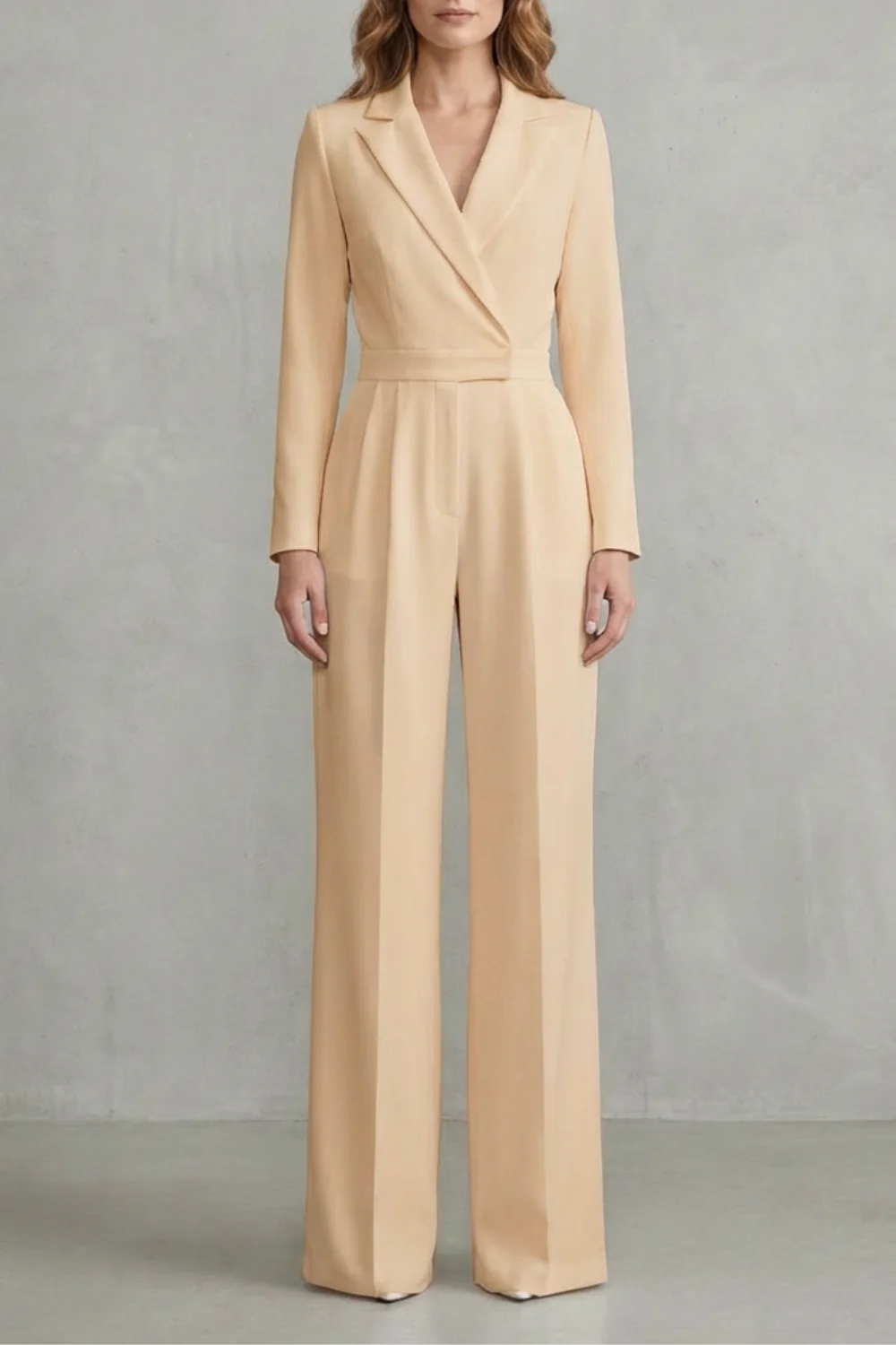 Meilun – Slant-breasted Mid-waist Pantsuit – Elegant Commuter Jumpsuit - Image 11