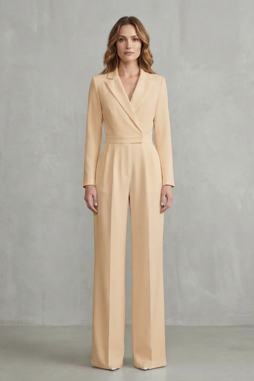 Meilun – Slant-breasted Mid-waist Pantsuit – Elegant Commuter Jumpsuit - Image 12