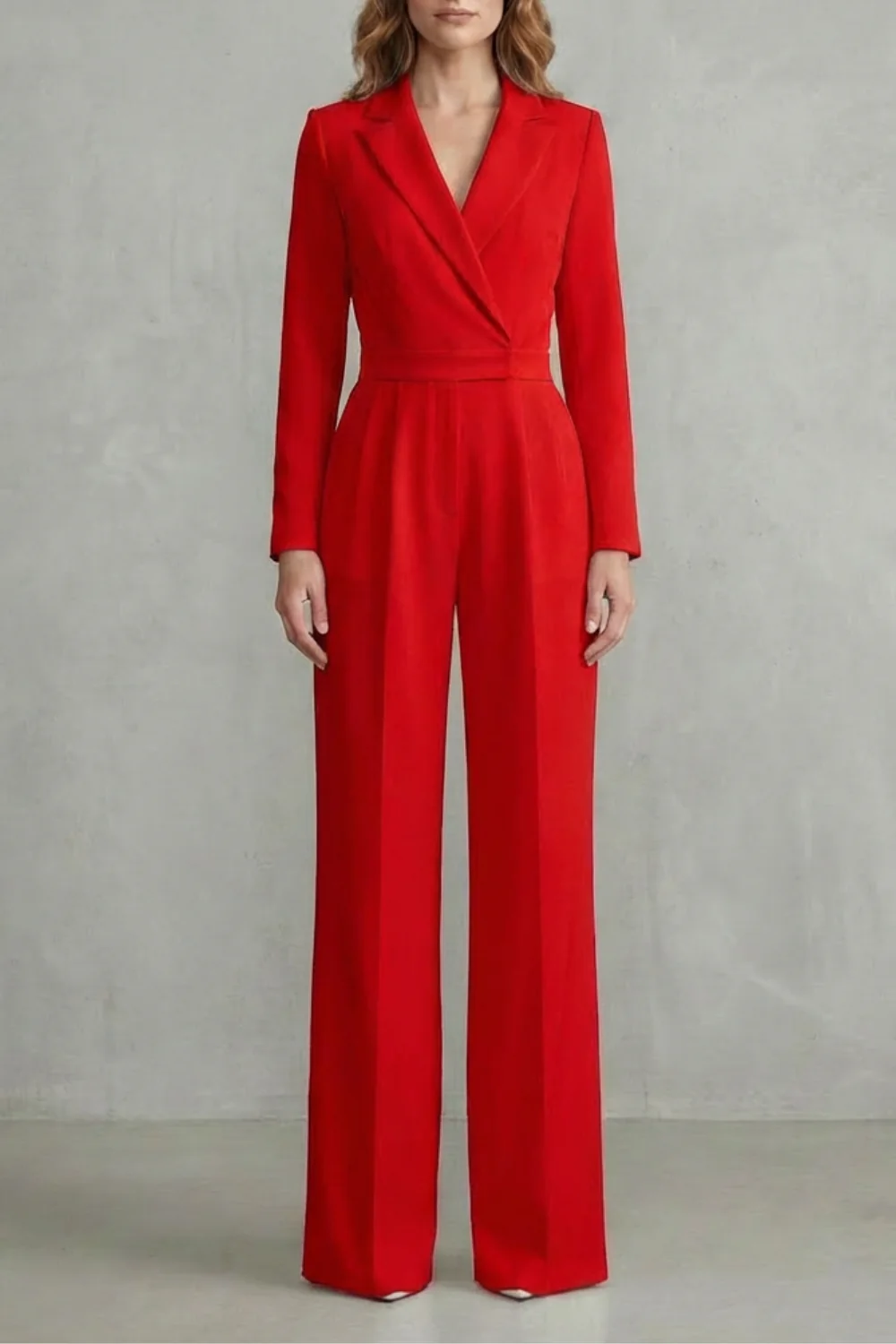 Meilun – Slant-breasted Mid-waist Pantsuit – Elegant Commuter Jumpsuit - Image 13