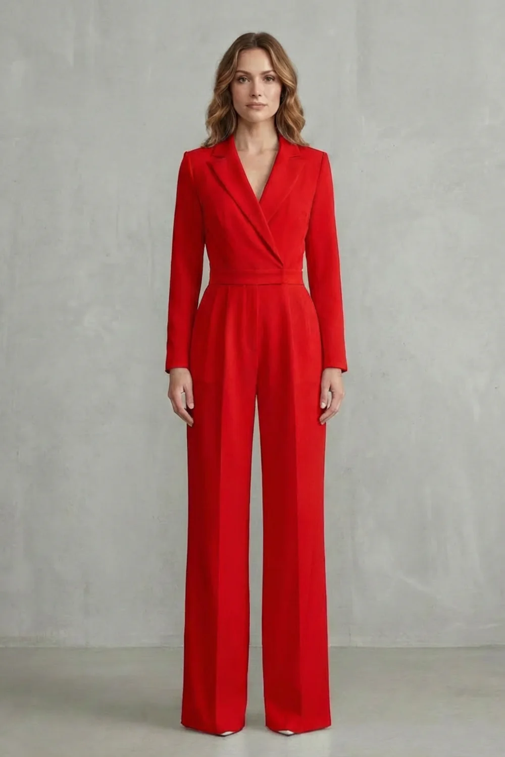 Meilun – Slant-breasted Mid-waist Pantsuit – Elegant Commuter Jumpsuit - Image 14