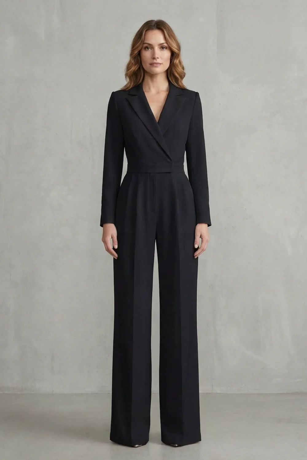 Meilun – Slant-breasted Mid-waist Pantsuit – Elegant Commuter Jumpsuit - Image 6