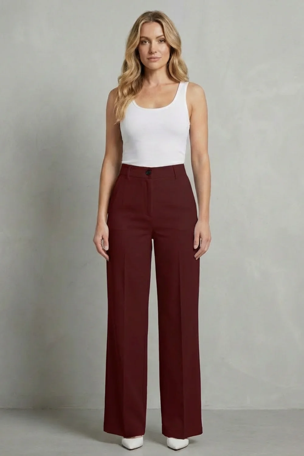 Mirelline – Sleek tailoring – High-waist straight-leg trousers - Image 10
