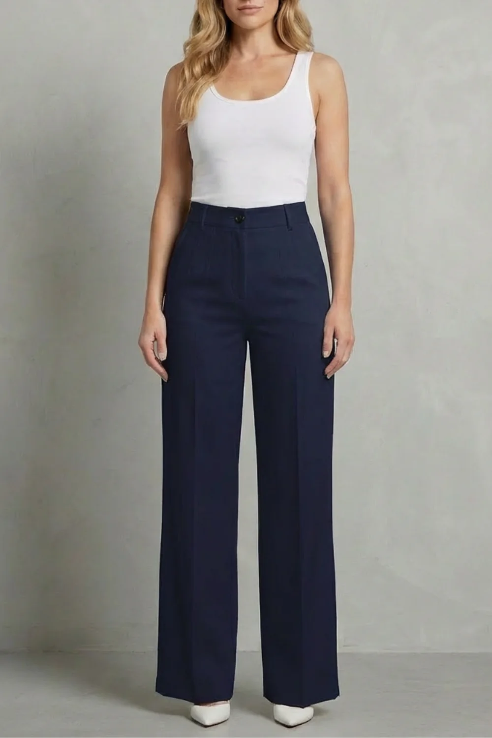 Mirelline – Sleek tailoring – High-waist straight-leg trousers - Image 11