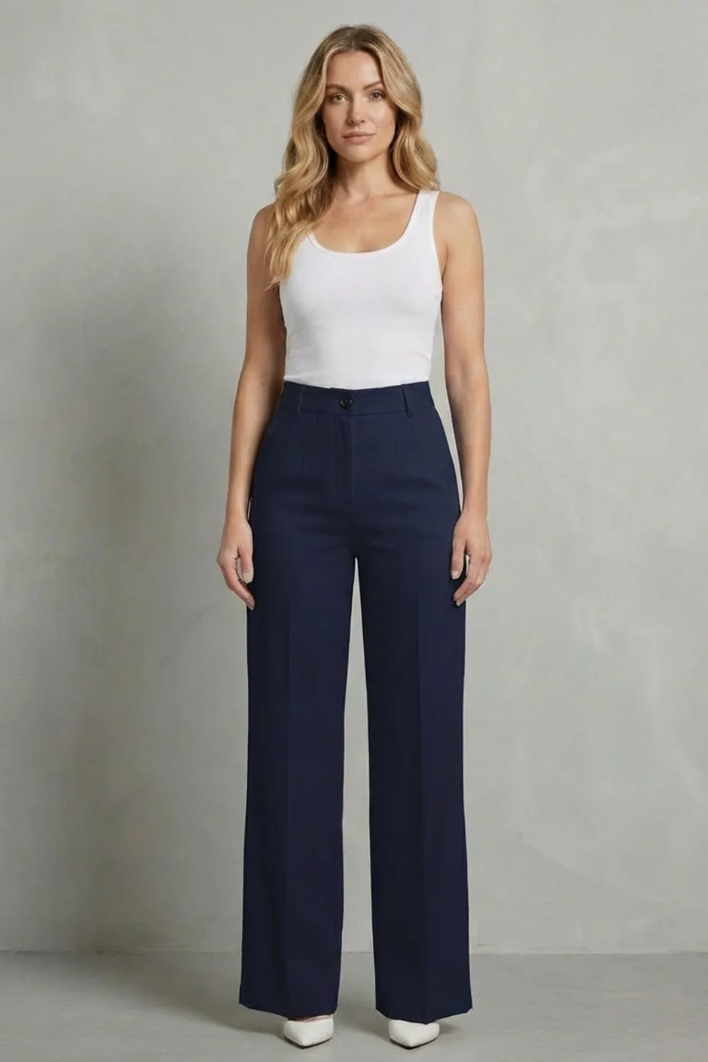 Mirelline – Sleek tailoring – High-waist straight-leg trousers - Image 12