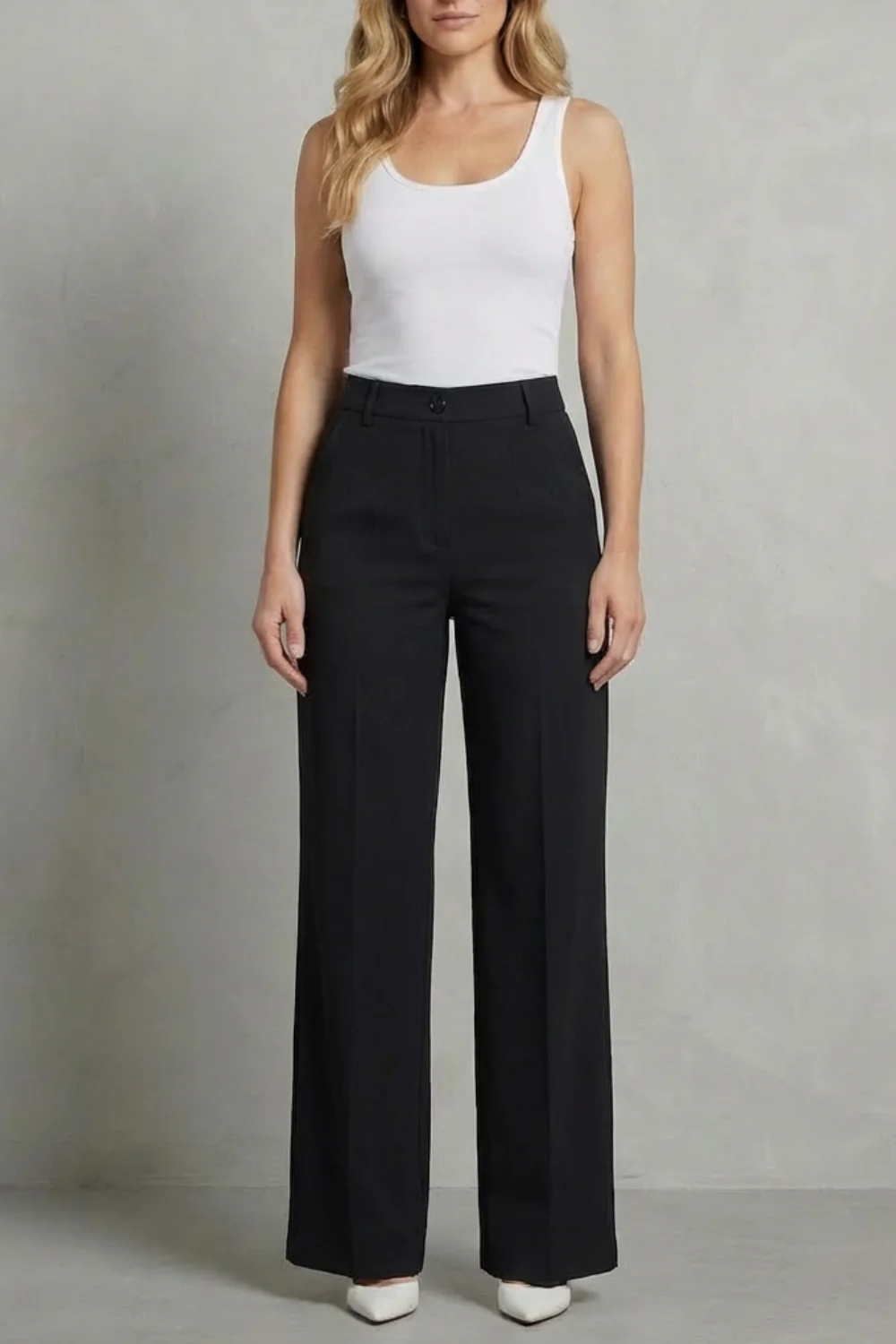 Mirelline – Sleek tailoring – High-waist straight-leg trousers - Image 5