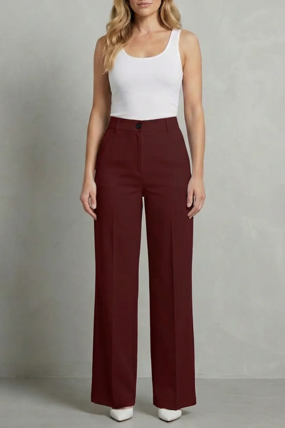 Mirelline – Sleek tailoring – High-waist straight-leg trousers - Image 9