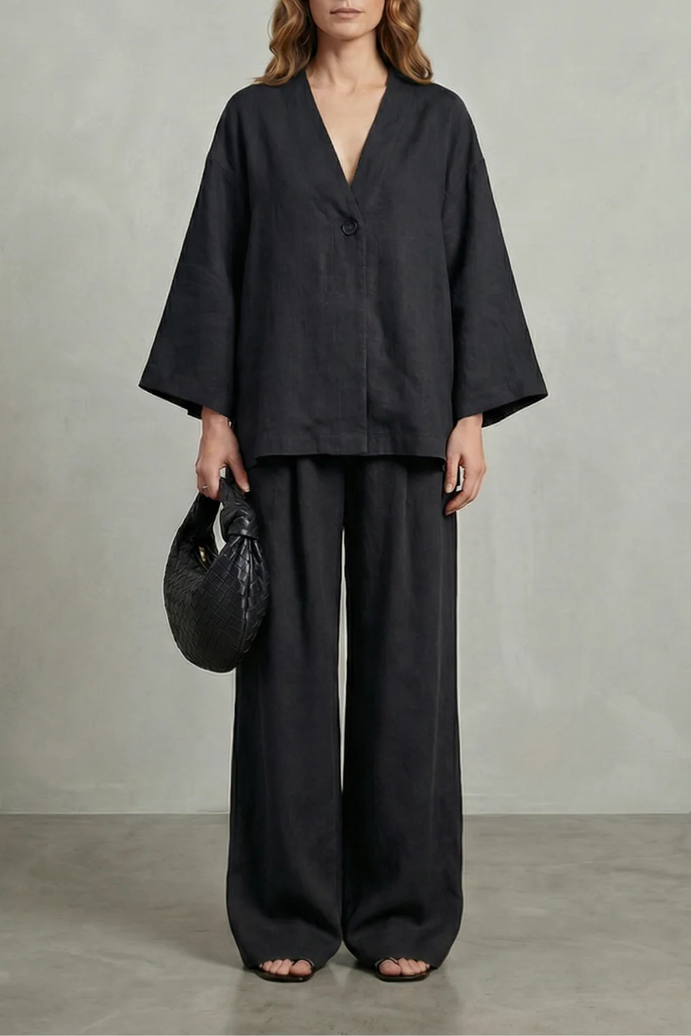 Morvella – Relaxed wrap silhouette – Two piece set - Image 13