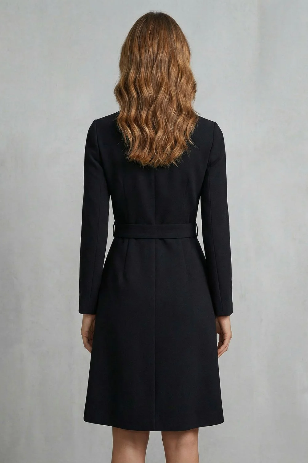 Nivara – Asymmetric belted waist – A-line midi dress - Image 4