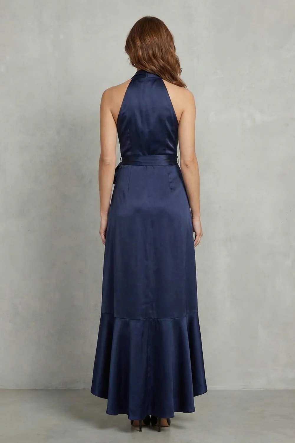 Noctavelle – Satin draped silhouette – Evening maxi dress - Image 4