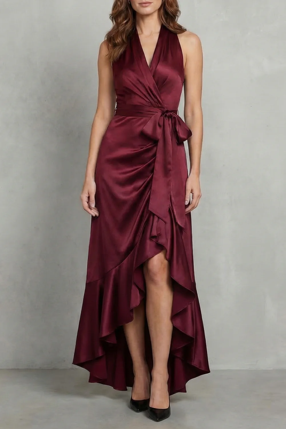 Noctavelle – Satin draped silhouette – Evening maxi dress - Image 7