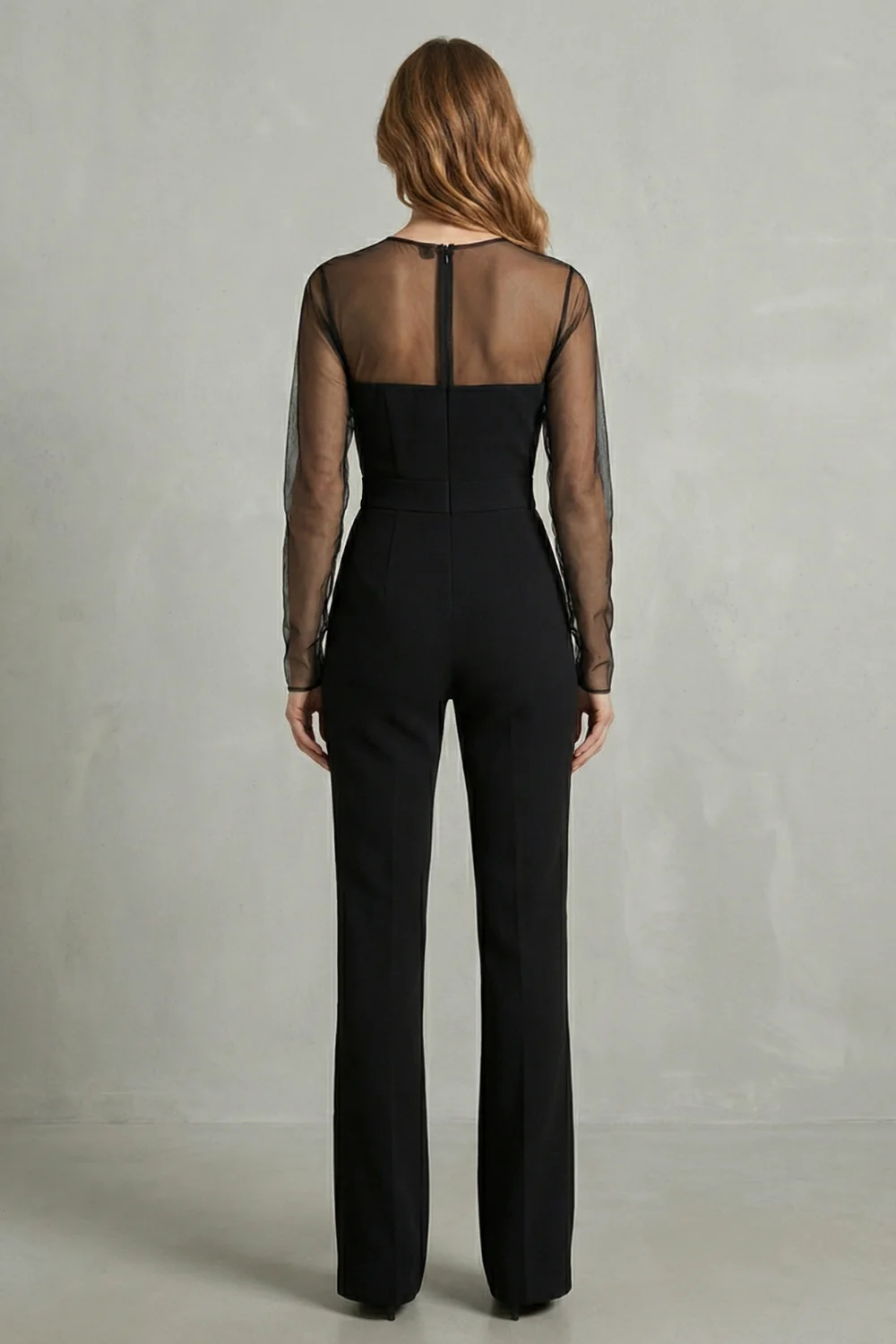 Noirelle – Sheer mesh elegant silhouette – Jumpsuit - Image 4
