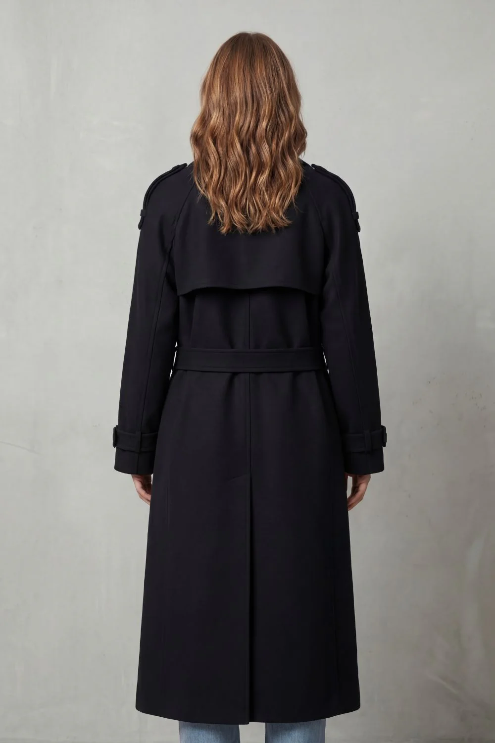 Noirvaine – Oversized silhouette – Wool trench coat - Image 3