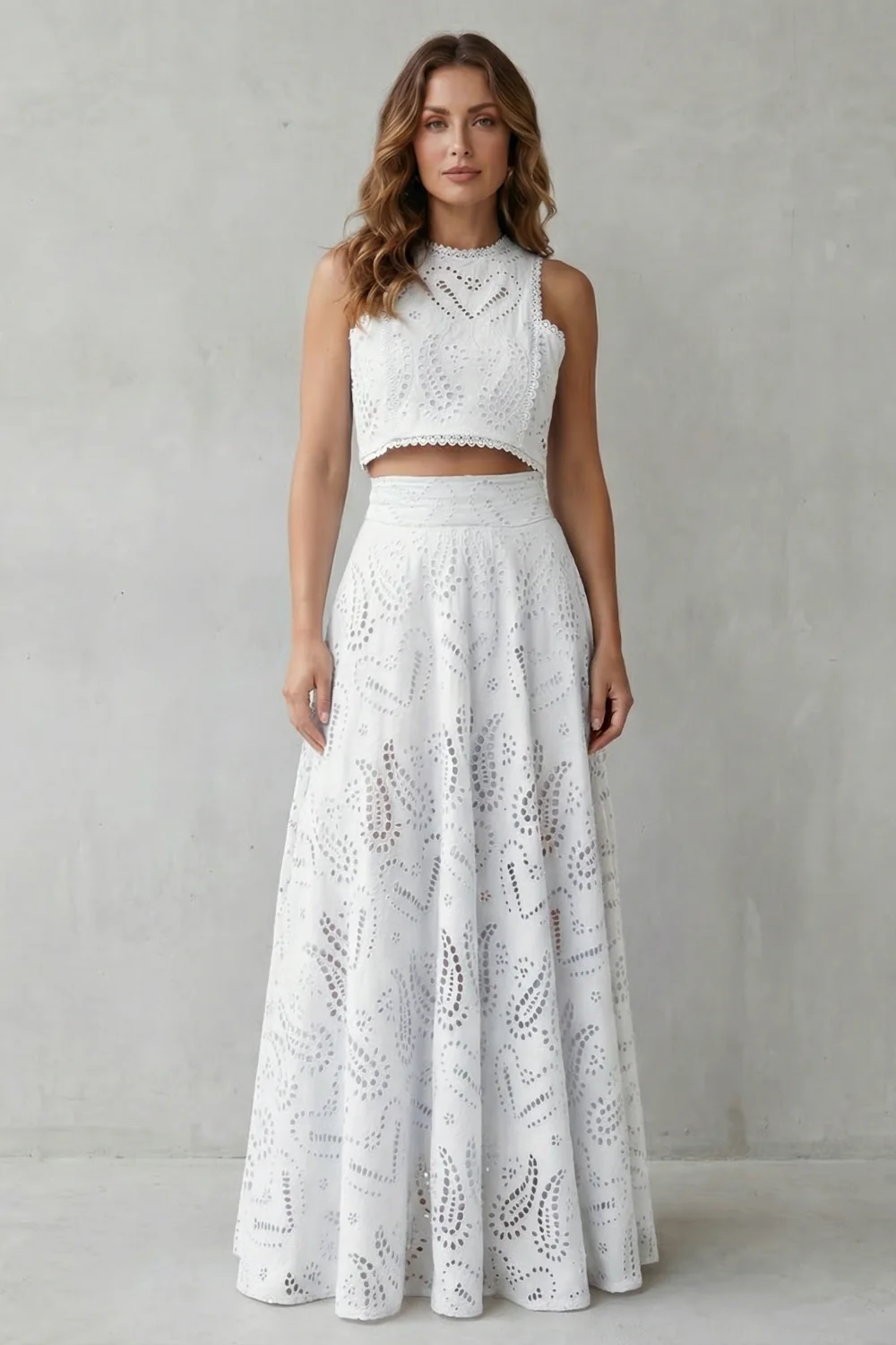 Parivelle – Embroidered lace elegance – Skirt set - Image 10