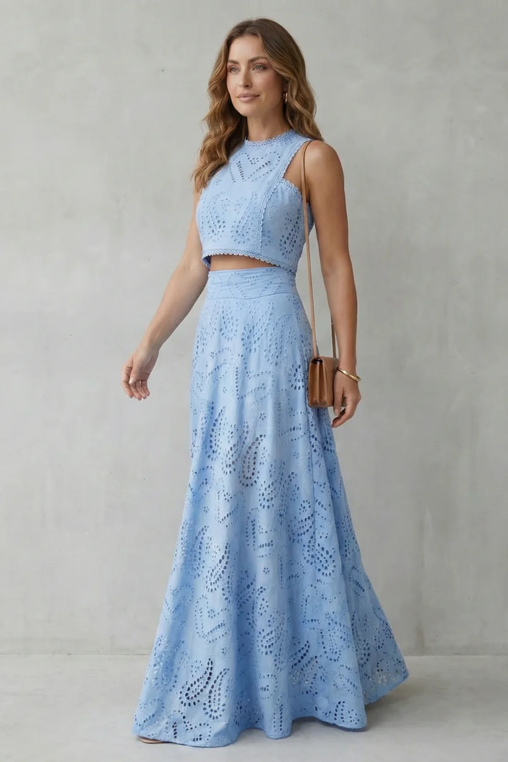 Parivelle – Embroidered lace elegance – Skirt set - Image 3