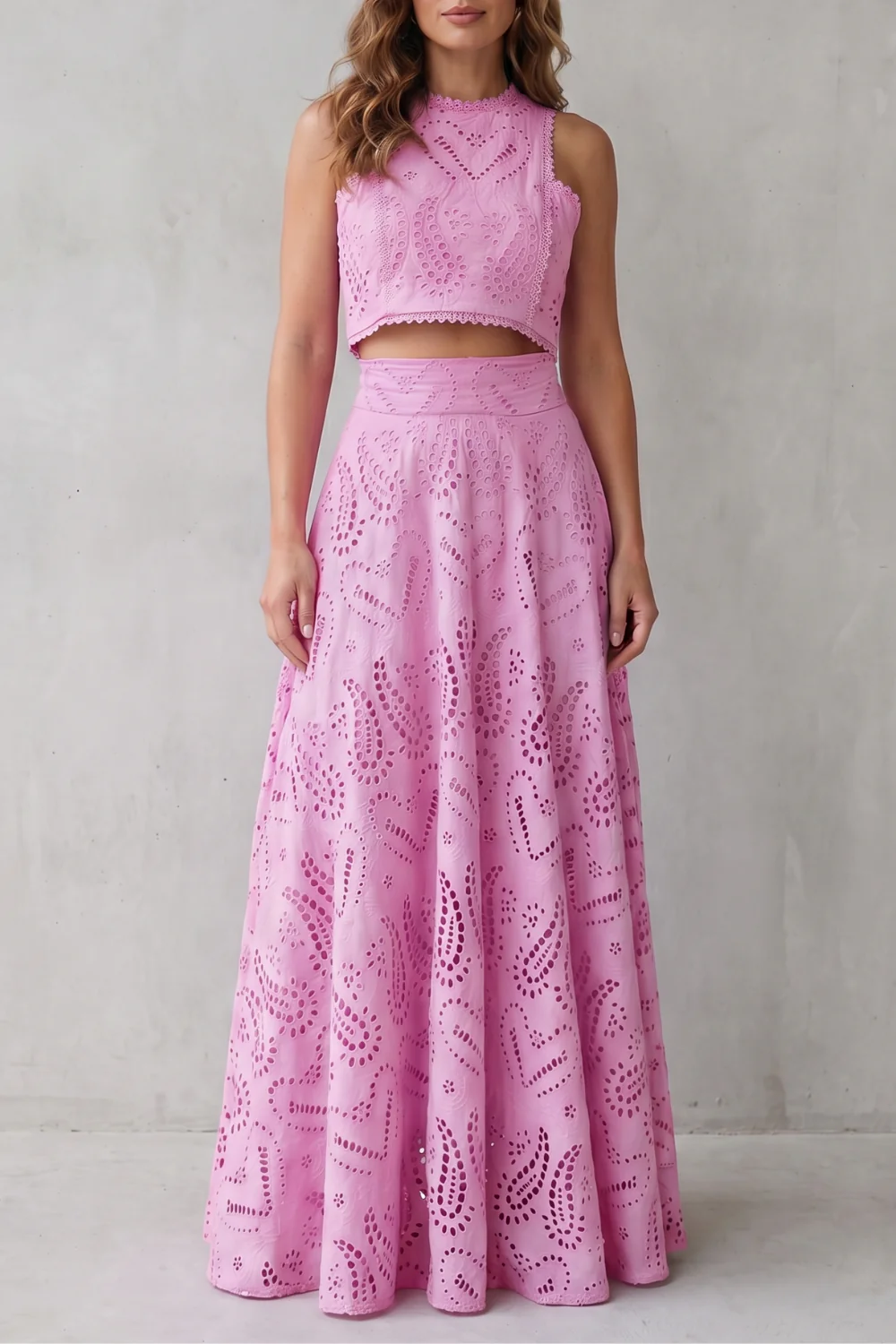 Parivelle – Embroidered lace elegance – Skirt set - Image 5