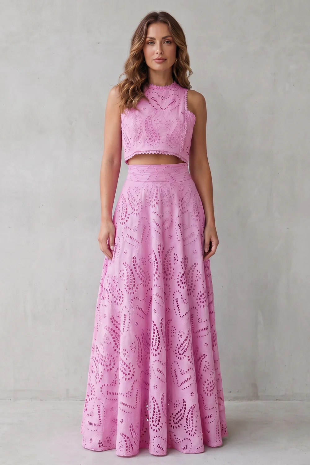 Parivelle – Embroidered lace elegance – Skirt set - Image 6