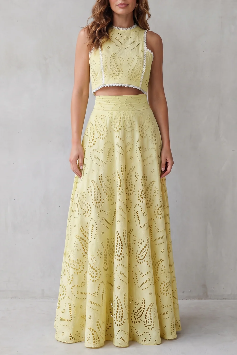 Parivelle – Embroidered lace elegance – Skirt set - Image 7