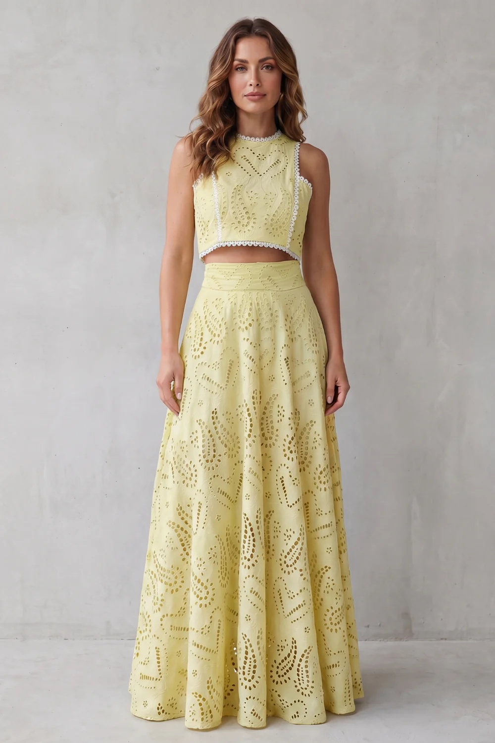 Parivelle – Embroidered lace elegance – Skirt set - Image 8