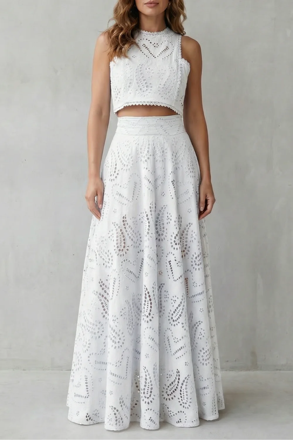Parivelle – Embroidered lace elegance – Skirt set - Image 9