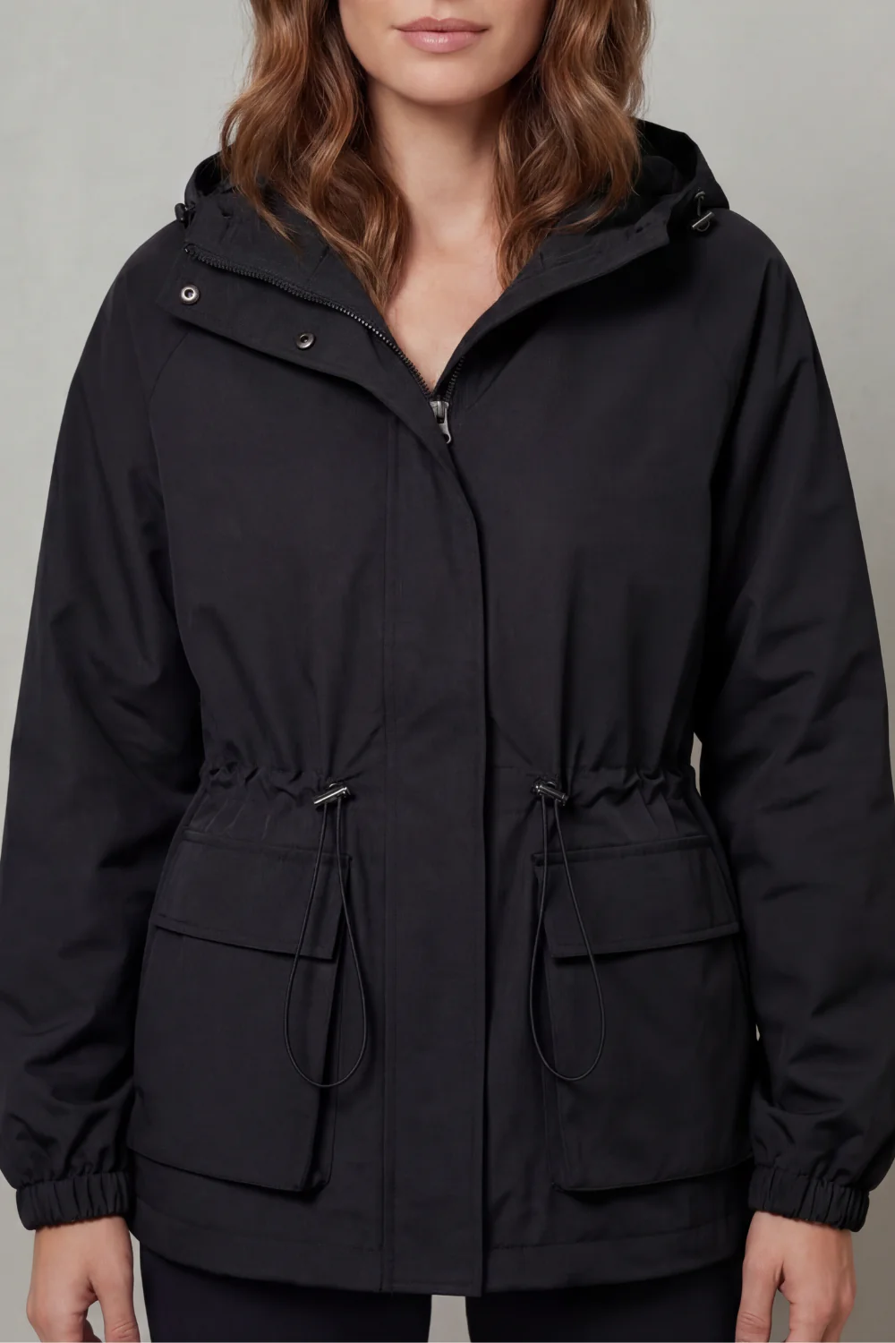 Ravelle – Utility style – Drawstring waterproof jacket - Image 11
