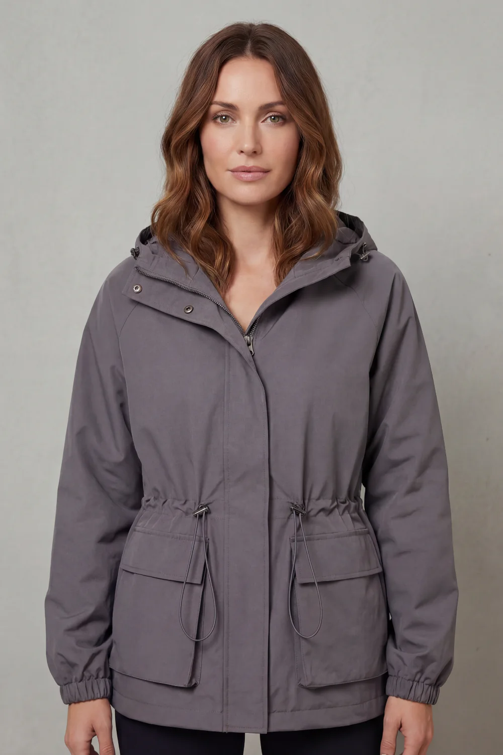 Ravelle – Utility style – Drawstring waterproof jacket - Image 6