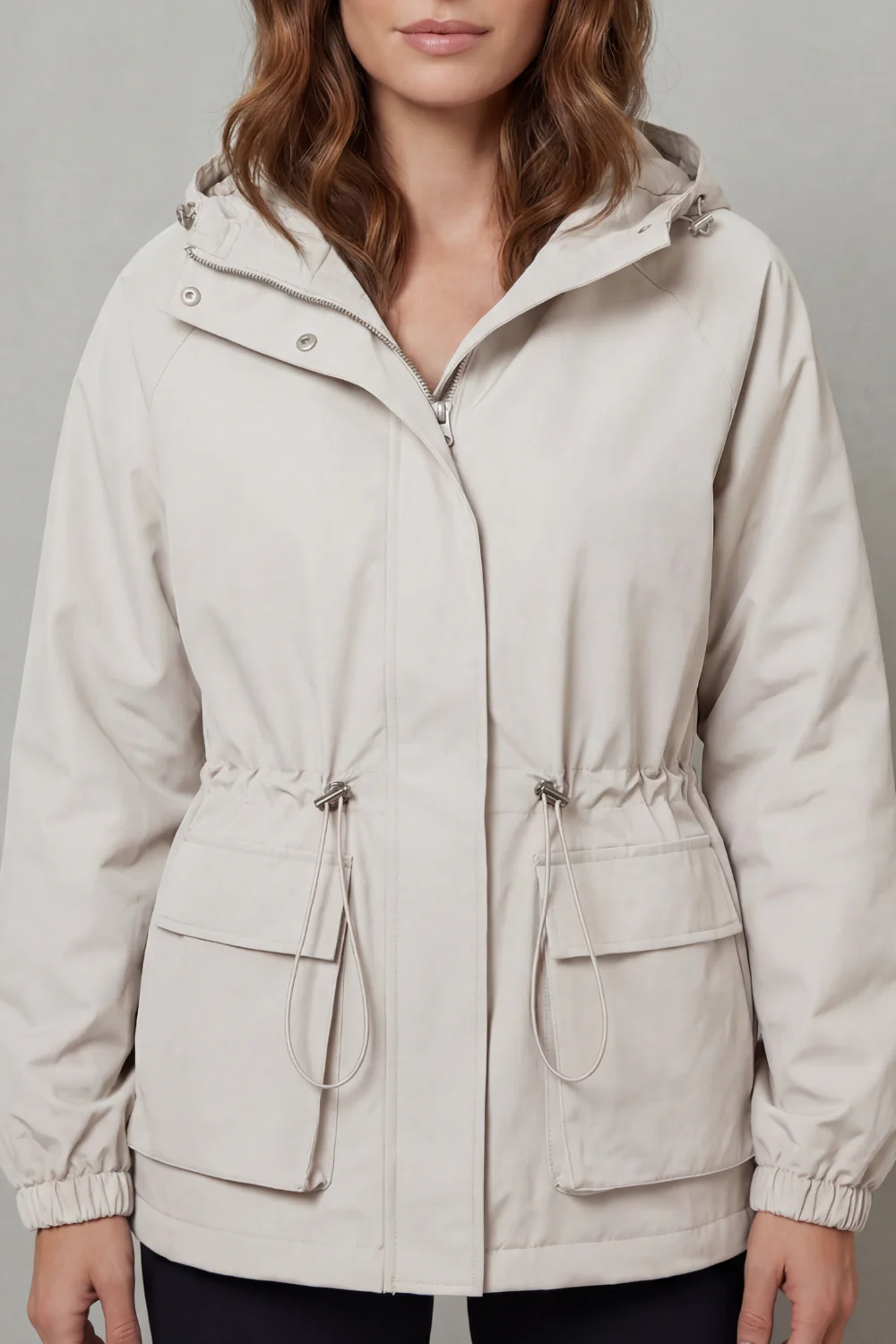 Ravelle – Utility style – Drawstring waterproof jacket - Image 7