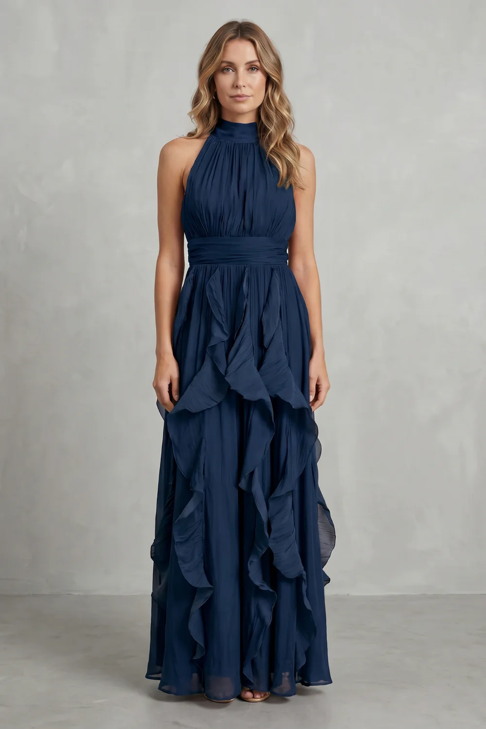 Rosamira – Ruffled chiffon elegance – Maxi dress - Image 14