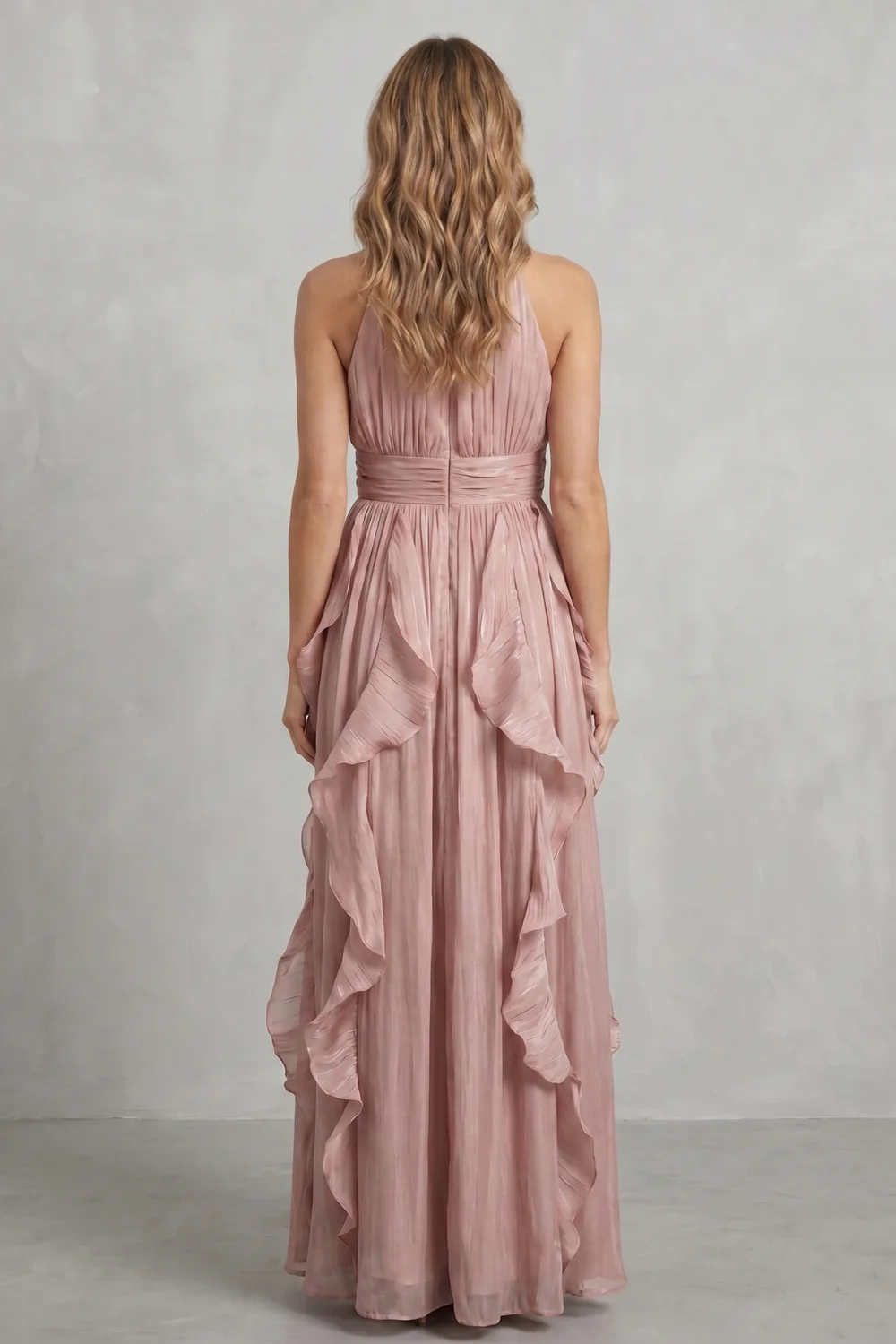 Rosamira – Ruffled chiffon elegance – Maxi dress - Image 4