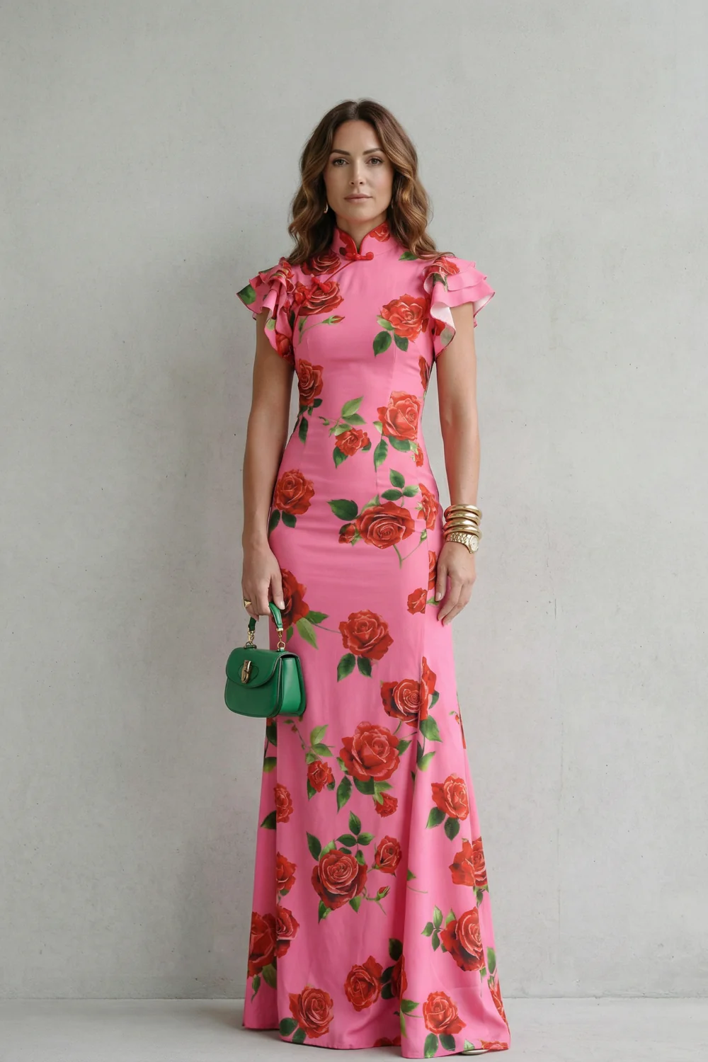 Rosavelle – Romantic rose print – Maxi dress - Image 2