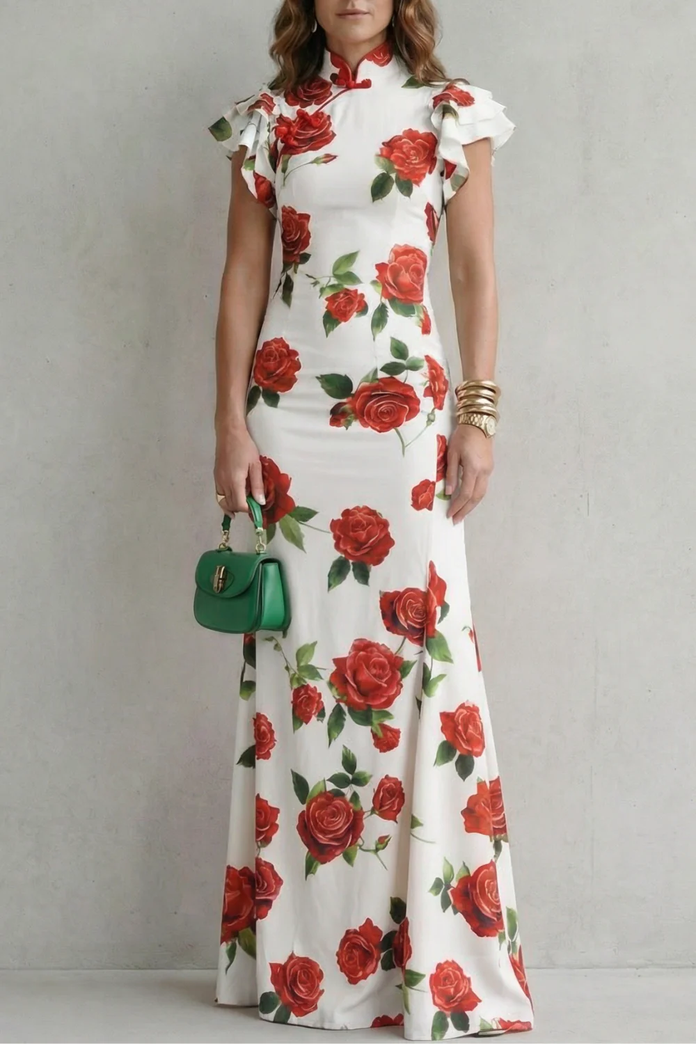 Rosavelle – Romantic rose print – Maxi dress - Image 5