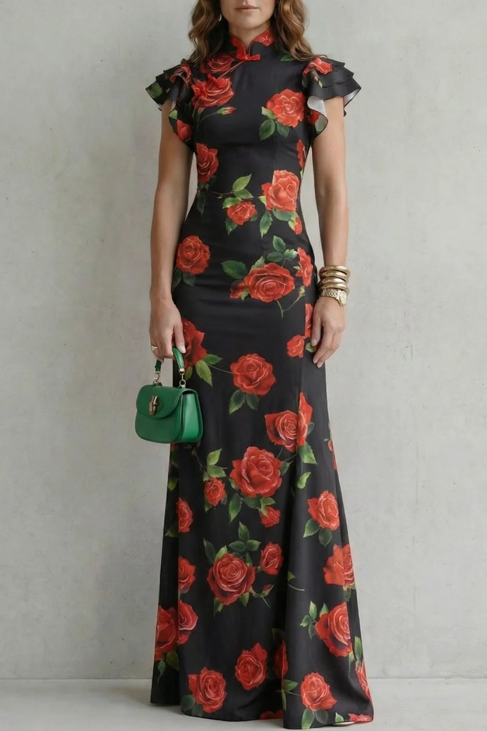Rosavelle – Romantic rose print – Maxi dress - Image 7