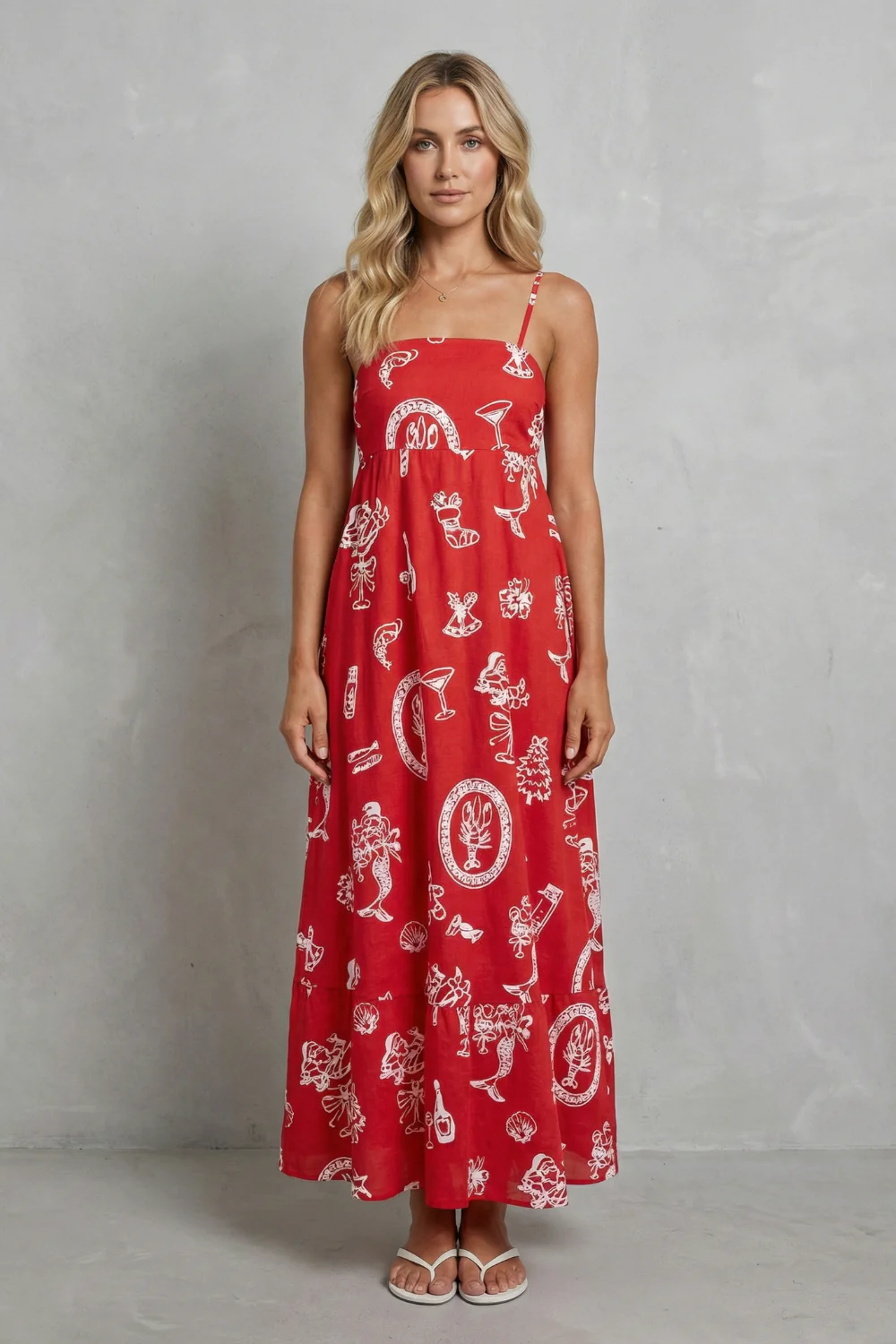 Rosavina – Playful print charm – Maxi dress - Image 2