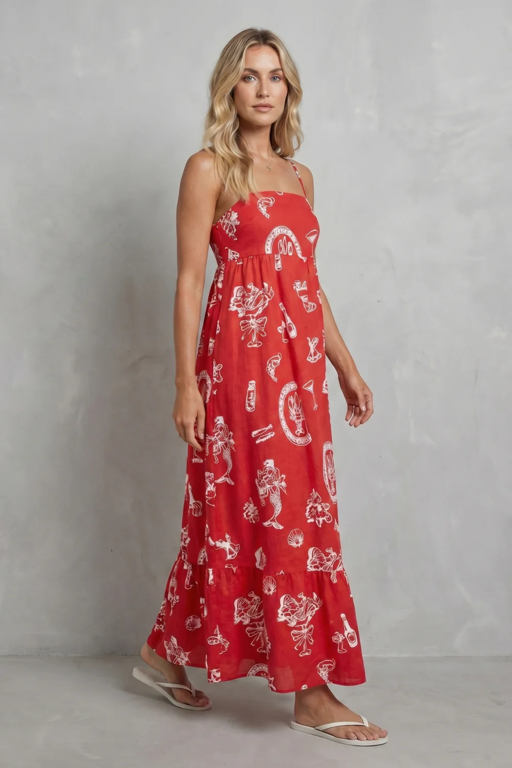 Rosavina – Playful print charm – Maxi dress - Image 3