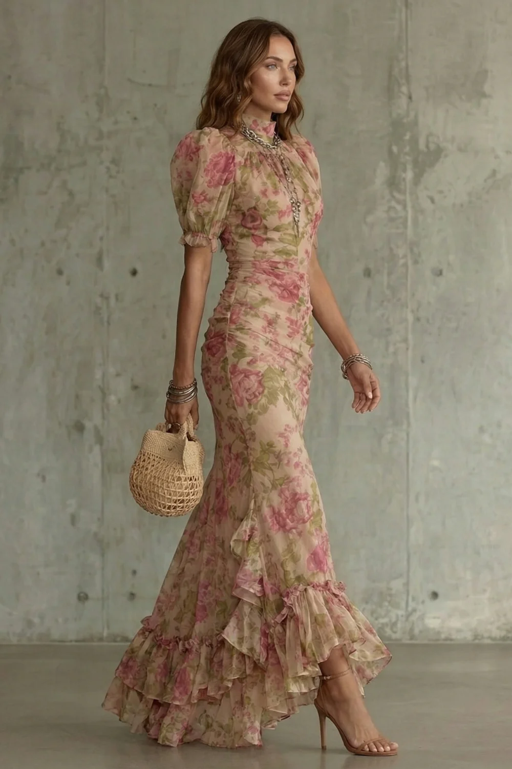 Roselique – Romantic floral silhouette – Maxi dress - Image 3