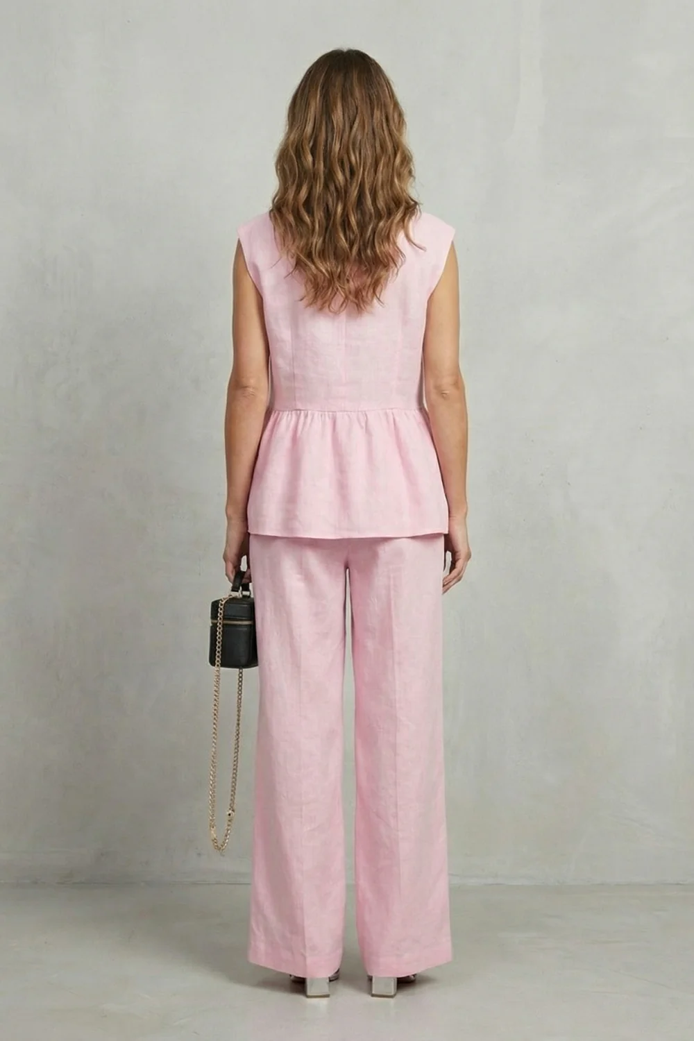Rosélune – Soft ruffle elegance – Top and trouser set - Image 4